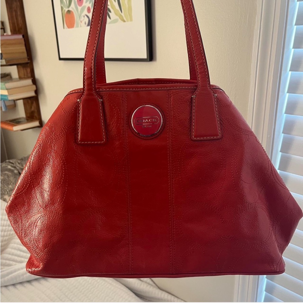 Red Leather Women's Bag